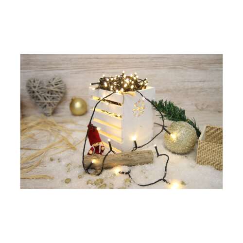 Tracon Karácsonyi LED Fényfüzér - 10m Meleg Fehér