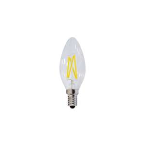 Optonica E14 LED Filament žiarovka sviečka, 4W, 4500K prírodná biela, 400 lúmenov - Lampy&osvetlenie
