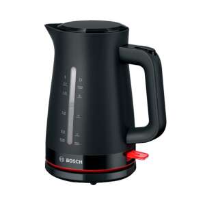 Bosch MyMoment 1.7L Black Kettle, electric kettle with red accents, 360 degree base, removable limescale filter - Kitchen & dining