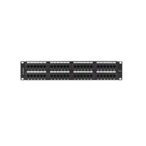Lanberg PPU6-2048-B 19 Zoll 48 Port Patch Panel, schwarz - Patchpanels