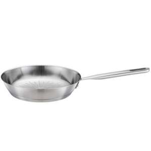 Fiskars All Steel Pure 24cm Edelstahl-Bratpfanne, schräge Ansicht - Fiskars