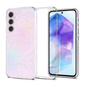 Spigen Liquid Crystal Glitter Handyhülle für Samsung Galaxy A55 5G, rosa Glitzer - Handyhüllen