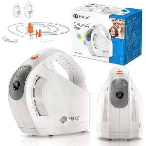 Haxe Galaxy JLN-2302AS nebulizator kompresorowy, biały, z akcesoriami, w tym maskami, pojemnikiem na nebulizator i rurką - Inhalator