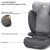 Kinderkraft I-SPARK i-Size car seat features: removable upholstery, comfortable armrests, deep seat