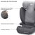 Kinderkraft I-SPARK i-Size car seat features: removable upholstery, comfortable armrests, deep seat
