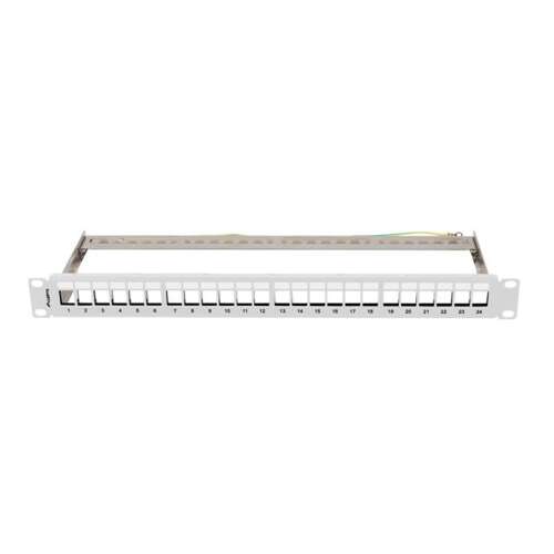 Lanberg PPKS-0924-S 19 inch 24 port patch panel, white, for network cabling