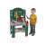 Child playing with Klein Bosch Mini Work Station toy workbench with tools for kids, green and red, 3 years and up
