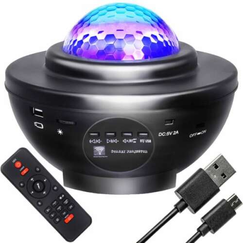 Csillagos ég projektor távirányítóval és Bluetooth hangszóróval