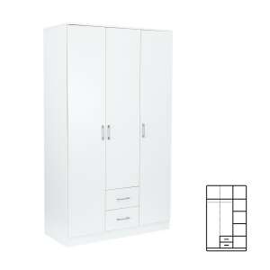 Dulap Miami 120x205 cm alb-alb 95699009 - Dulapuri