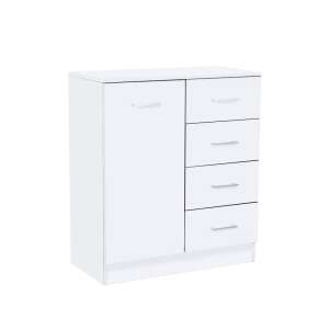 Miami komód 1ajtós 4 fiókos 80x92 cm fehér-fehér 95699173 - Schlafzimmermöbel