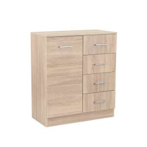 Miami komód 1ajtós 4 fiókos 80x92 cm sonoma tölgy-sonoma tölgy 95699174 - Schlafzimmermöbel