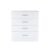 Kredens Miami z 4 szufladami 80x92 cm biało-biały 95699202