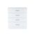 Miami komód 4 fiókos 80x92 cm fehér-fehér 95699202