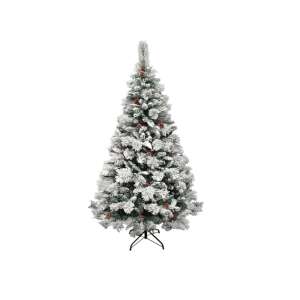 Timeless Tools 180 cm snow-frosted artificial Christmas tree with pine cones - Timeless Tools Artificial Christmas Tree