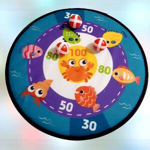 Kids Velcro Target Game with 3 Balls, Sea Animal Theme - Nonbrand Interactive Kids' Toy