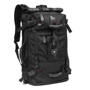 Dollcini, Utazási hátizsák, kézi hátizsák, strapabíró átalakítható táska, 15, 6 hüvelykes laptoptáskához, túrázáshoz, utazáshoz, üzleti, fekete 95721518 