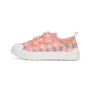 DDStep kislány vászoncipő rózsaszín, pillangós és virágos 20 95722440 Utcai - sport gyerekcipő - Lány