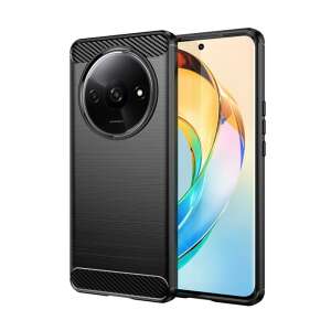 Etui do telefonu Xiaomi Redmi A3, czarny silikonowy tylny panel z włókna węglowego - OEM Kontakty telefoniczne