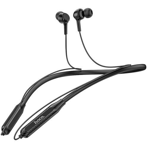 Headset: Hoco ES51 - fekete stereo sport bluetooth headset fülhallgató