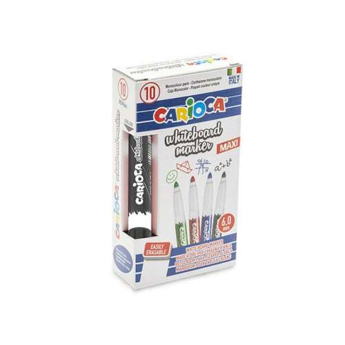 Carioca táblafilc maxi fekete 6mm 10 db-os