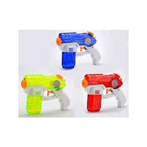 Set mit 3 transparenten Wasserpistolen in Blau, Grün und Rot - Strandartikel