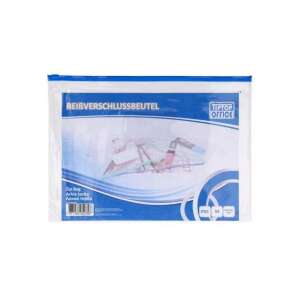 Pungă transparentă A4 cu fermoar pentru documente, dosare și hârtii, perfectă pentru organizarea articolelor de birou sau școlare - Huse de protecţie acte