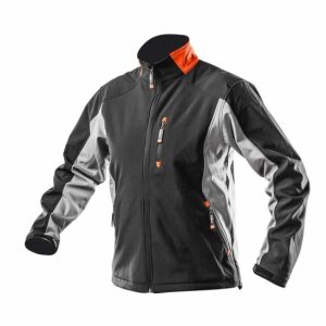Geaca de lucru softshell NEO Outdoor, XXL, Negru și Gri - Palton de lucru