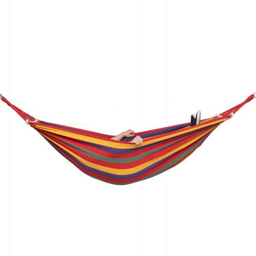 Springos Textil függőágy, Multicolor, 200x100 cm