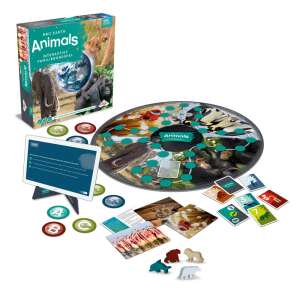 BBC Earth Animals Interactive Family Board Game components - Board Game