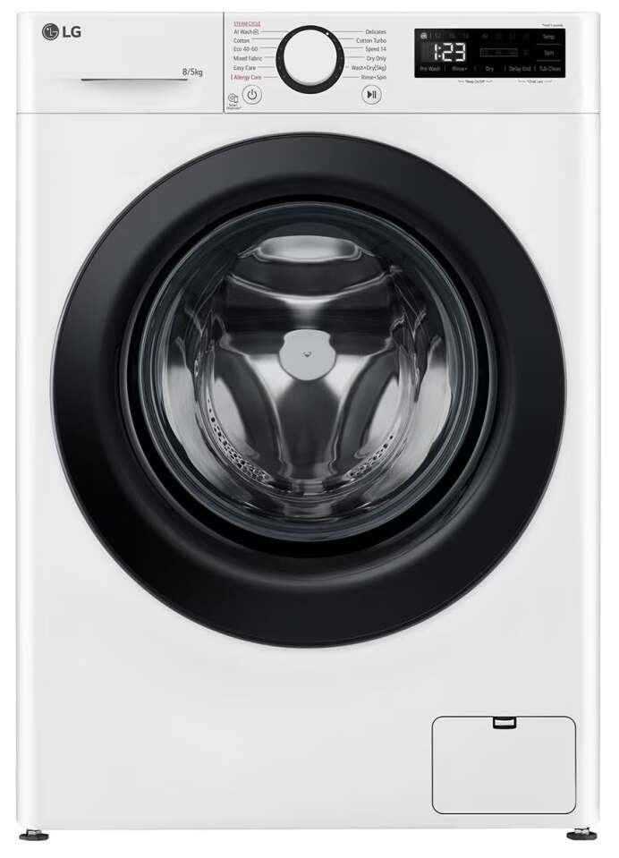 LG F2DR508SBW Mosó-szárítógép, 8 kg - 5 kg, 1200 ford./perc, 14 p...