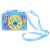 Buborékfújó Kamera with strap, blue bubble camera with colorful gears