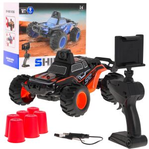 SHINE RC Camera Car with Remote Control, Obstacle Cones, and USB Charger - Remote control vehicle