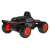 SHINE remote control car with camera, black and orange, rear view