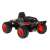 SHINE remote control car with camera, black and orange, rear view