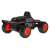SHINE remote control car with camera, black and orange, rear view