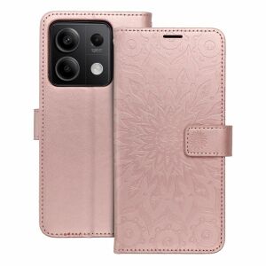 Carcasă de carte MEZZO XIAOMI Redmi NOTE 13 5G mandala roz auriu