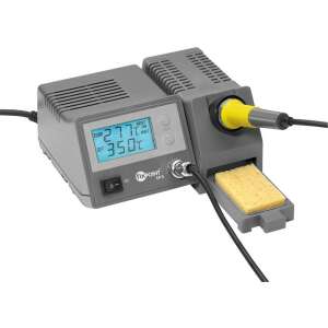 Fixpoint EP5 48W digitale Lötstation mit LCD-Display, Lötkolben, Schwamm und Netzkabel - Lötgeräte