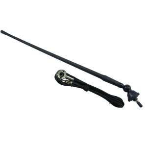 Black flexible car roof antenna, 39 cm long, with 1.3 m cable - Car electronic