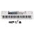 ShengLe white electronic keyboard synthesizer with microphone and power adapter