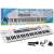 White electronic keyboard with microphone, headphones, MP3 and USB input, Shengle brand