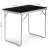ModernHome black folding picnic table, 70x50cm, dimensions