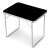 ModernHome black folding picnic table, 70x50cm