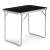 ModernHome black folding picnic table, 70x50cm