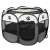 Foldable dog playpen, grey, for puppies and small dogs, indoor and outdoor use