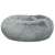 Soft light gray plush dog and cat bed, 40 cm