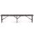 ModernHome folding bench for 4 people, brown