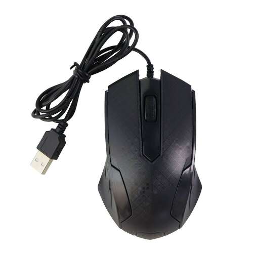 ILIKE M-28 Vezetékes Egér Fekete, 1200 dpi, 3 gomb, USB 