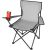 Trizand folding camping chair with cup holder armrest #grey 95819007