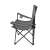 Trizand folding camping chair with cup holder and armrests, grey