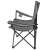 Trizand folding camping chair with cup holder and armrests, grey